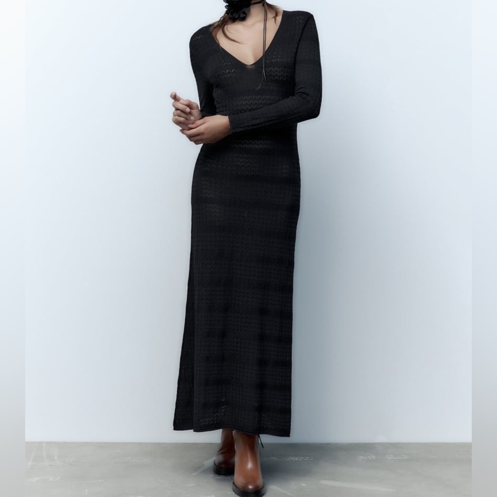 Zara Pointelle dress